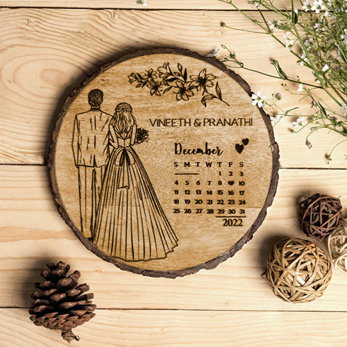 Engraved Wooden Plaque For Christian Couples | Customized Wedding Gift